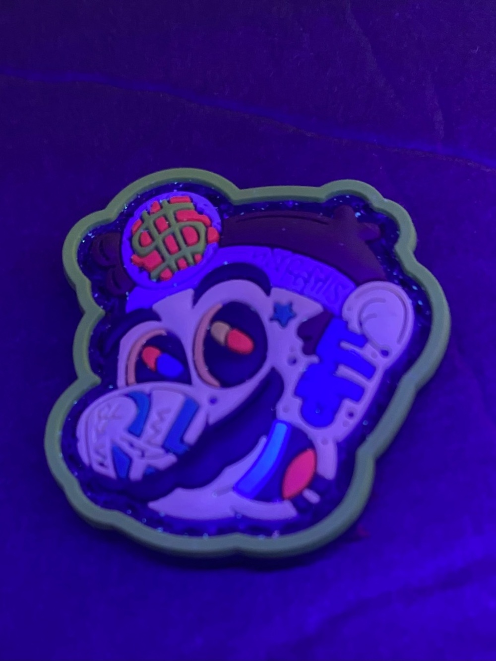 Dr. Mario themed PVC 3D Velcro patch.